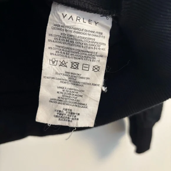 Varley Black Ribbed Top - Picture 6 of 9